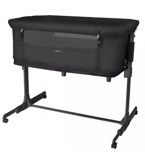 Espiro Cloud - 2w1 łóżeczko dostawne, kojec niemowlęcy | 10 Black Shadow